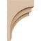 Ekena Millwork 3"W x 6"D x 9"H Classic Rockford Rough Cedar Woodgrain TimberThane Corbel, Primed Tan CORUR03X06X09ROCRCPR - alternate 3